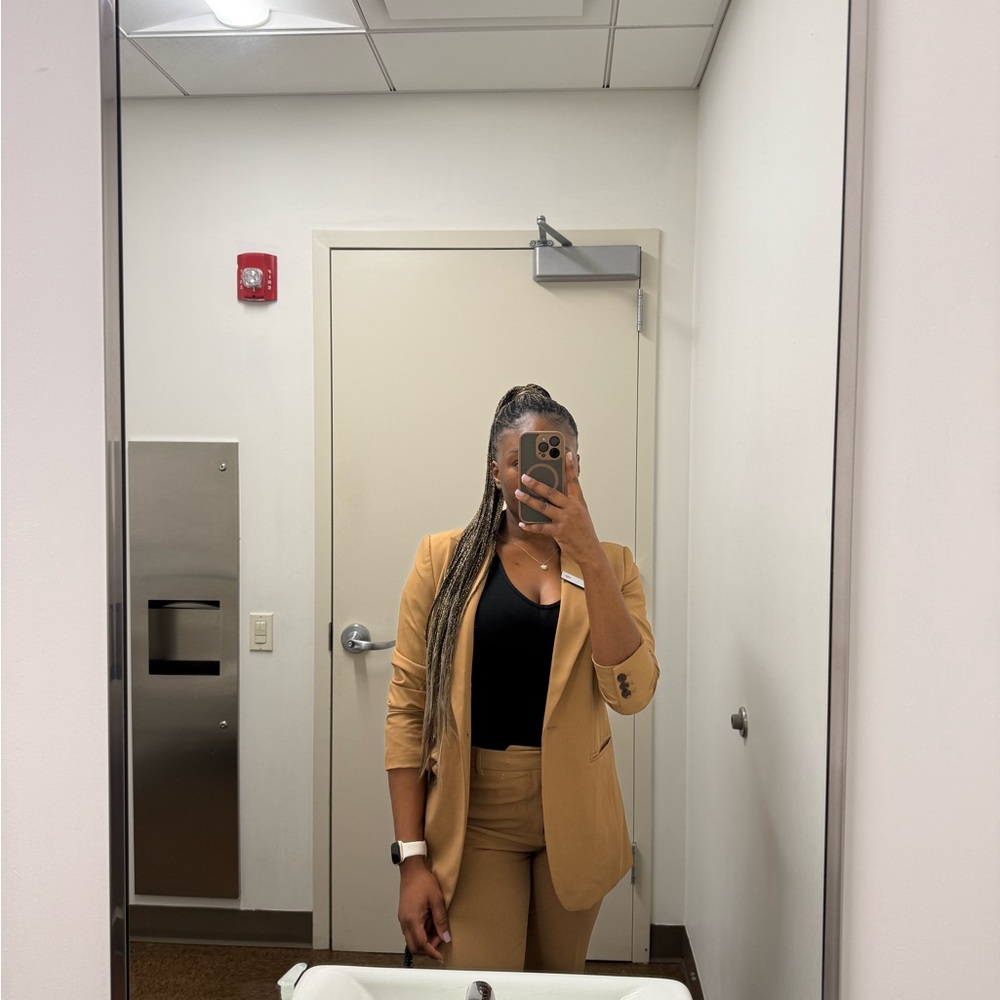 Banana Republic Factory Tan Blazer and Pants Set